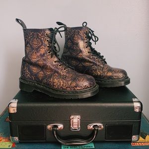 Dr. Martens Purple Baroque Boots